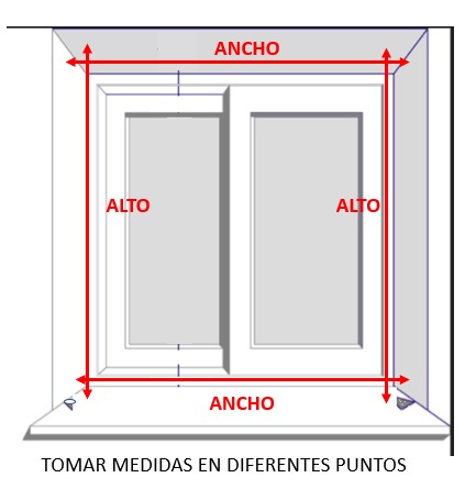 TOMAR MEDIDAS MOSQUITERA ENROLLABLE